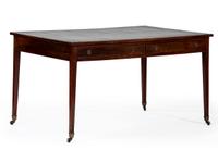 A Regency Mahogany and Leather Inset Writing Table
