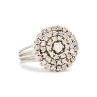 PLATINUM AND DIAMOND CLUSTER RING