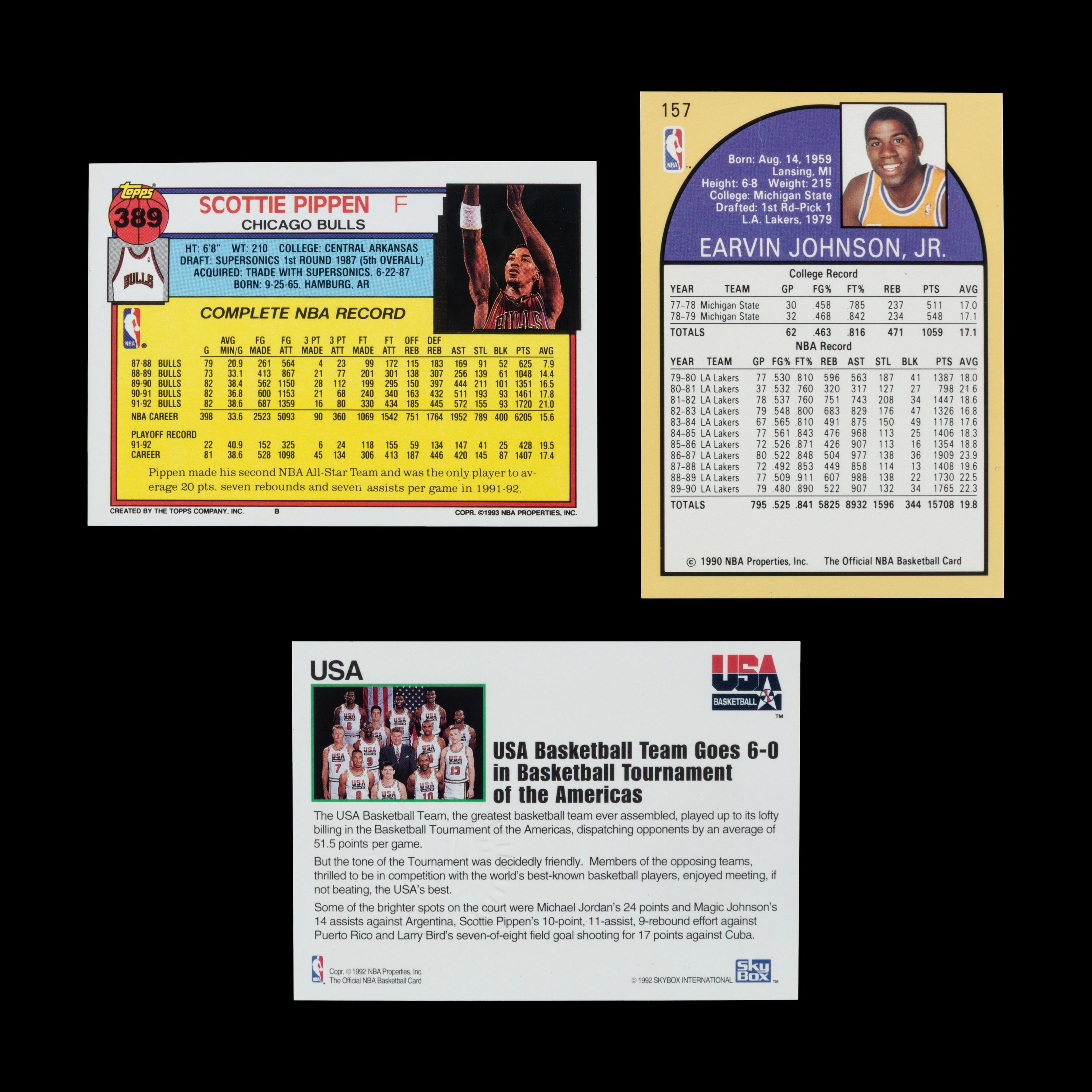 A Collection of Hall of Fame Signed Autograph Basketball Cards