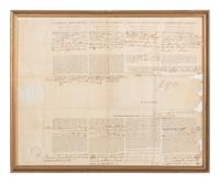 JEFFERSON, Thomas (1743-1826). Partly printed document signed (“Thomas Jefferson”), as President, countersigned by James Madison as Secretary of State, 1806.