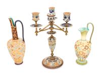 Six Royal Doulton and Doulton Lambeth Stoneware Articles