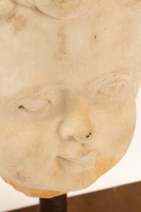 An Italian Carved Marble Head of a Youth