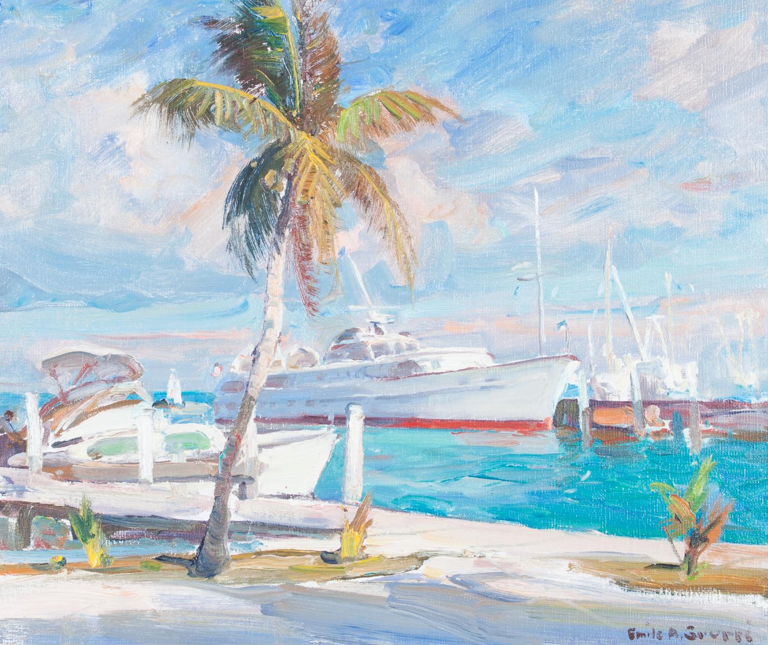 Emile Gruppe, (American, 1896-1978), Ships at Port