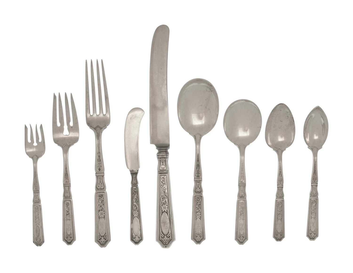 An American Silver Flatware Service