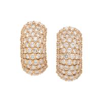 BOUCHERON, YELLOW GOLD AND DIAMOND CLIP EARRINGS