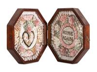 A Shellwork Floral Heart Double Sailor's Valentine