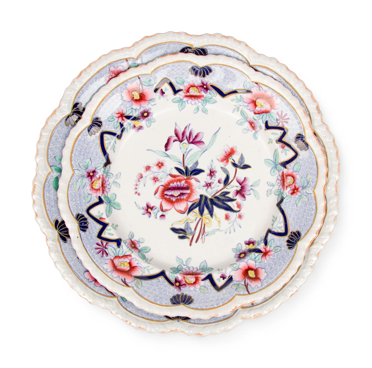 An English Stoneware Dinner Service