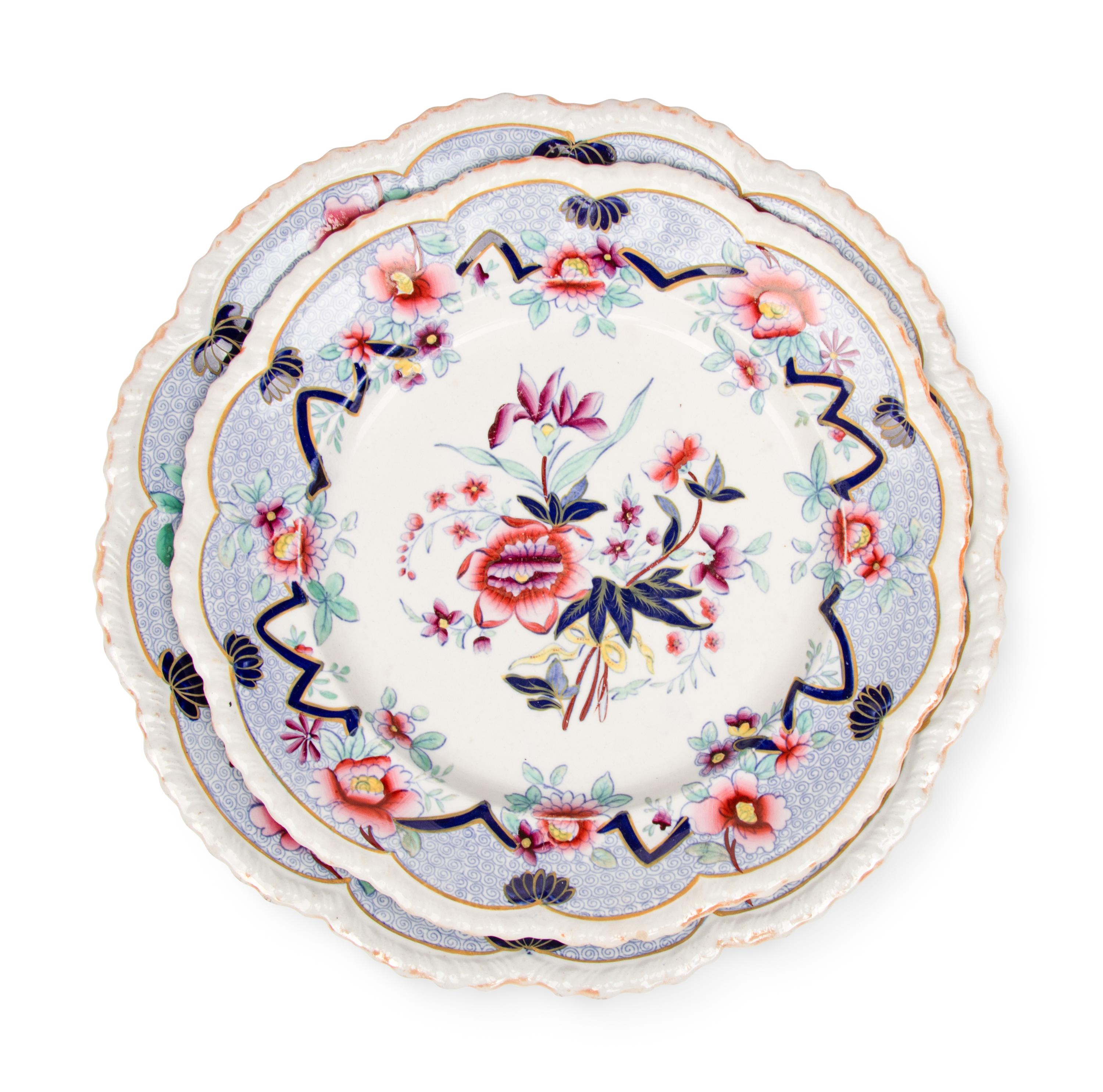 An English Stoneware Dinner Service
