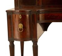 A Regency Mahogany Sideboard with Brass Rail