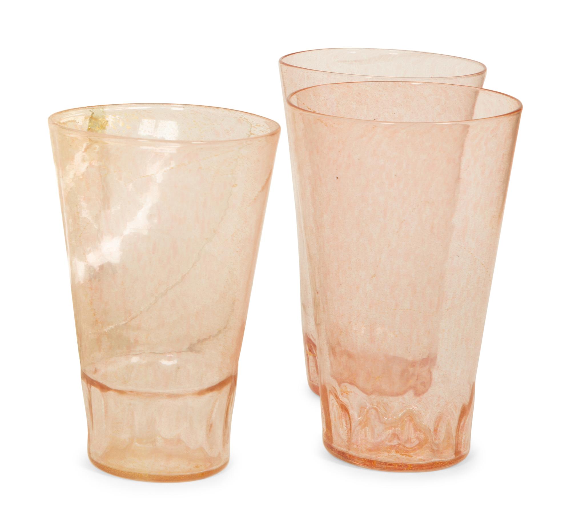 A Venetian Gilt Iridescent Glass Table Service