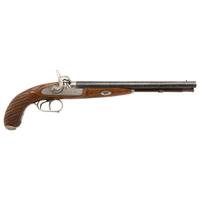19th Century Belgian Percussion Double Barrel Pistol