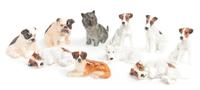 Ten Royal Doulton Porcelain Figures Width of widest 3 1/2 inches. — 20TH CENTURY