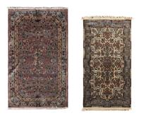 Two Kirman Wool Rugs