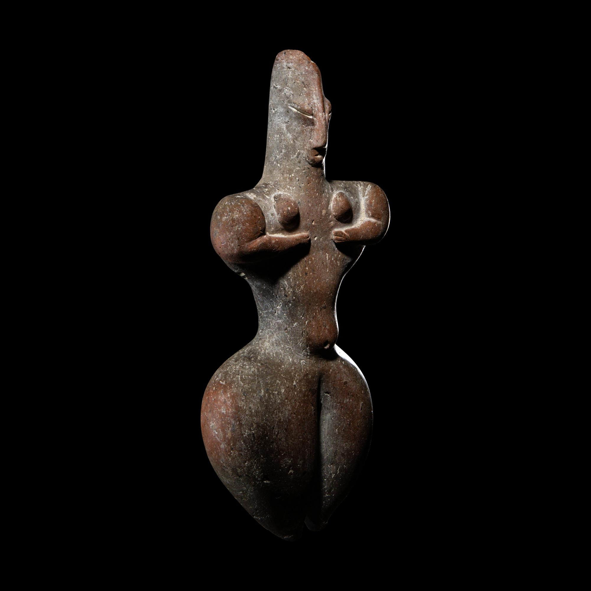A Greek Terracotta Fertility Figure