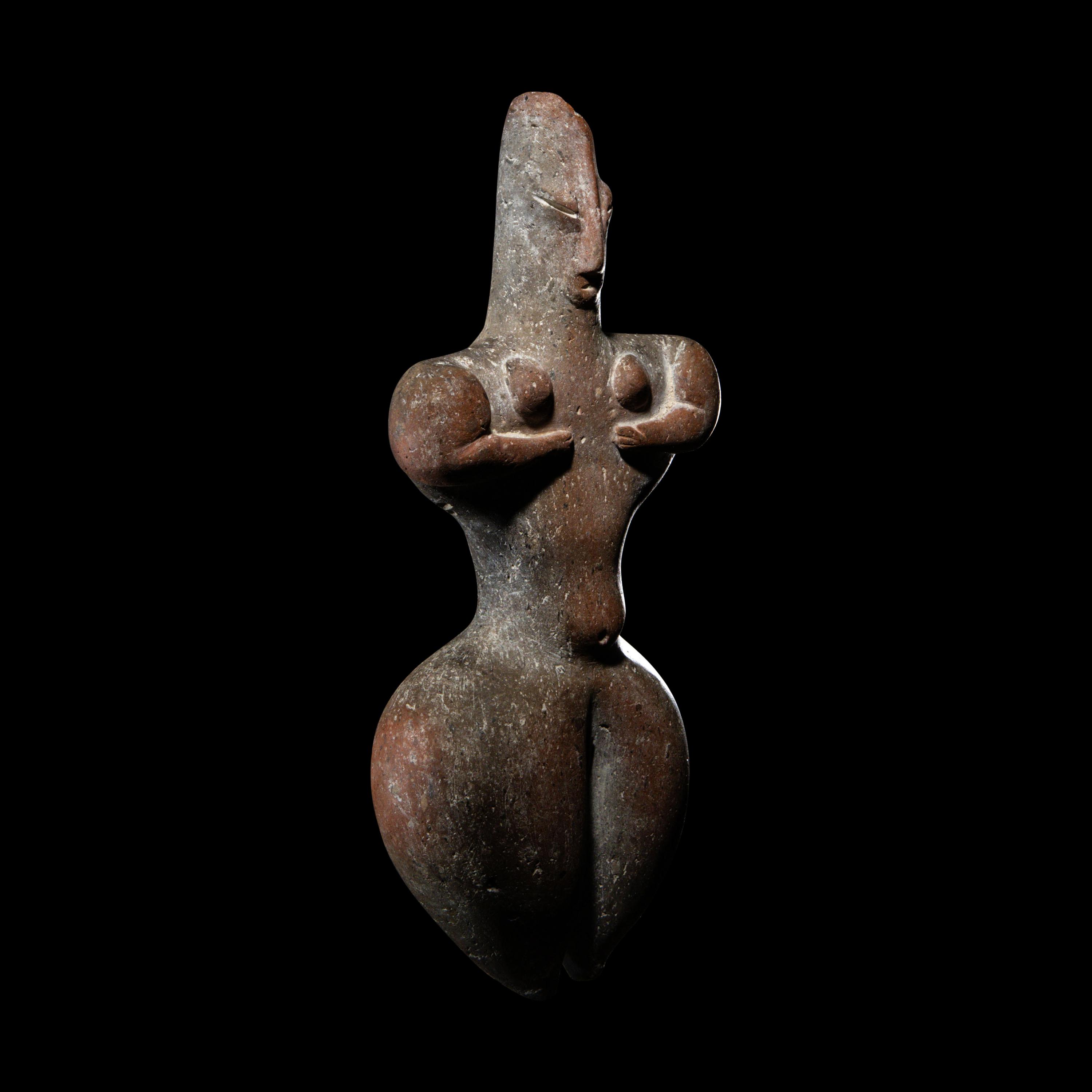 A Greek Terracotta Fertility Figure