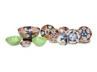 Twelve Japanese Porcelain Articles