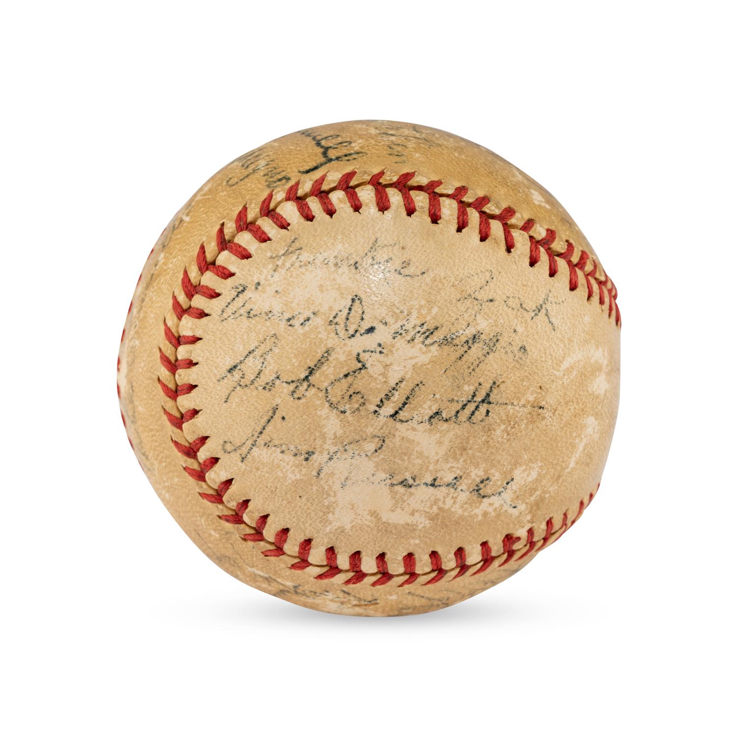 A 1944 Pittsburgh Pirates Team Signed Autograph Baseball Featuring Paul Waner (JSA Letter of Authenticity),