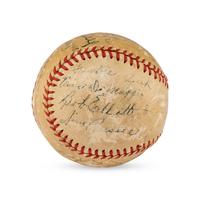 A 1944 Pittsburgh Pirates Team Signed Autograph Baseball Featuring Paul Waner (JSA Letter of Authenticity),