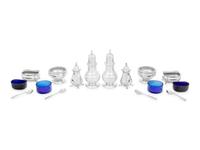 Two American Silver Salt and Pepper Sets