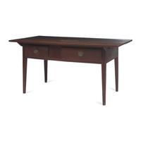 A Federal Walnut Two Drawer Tavern Table
