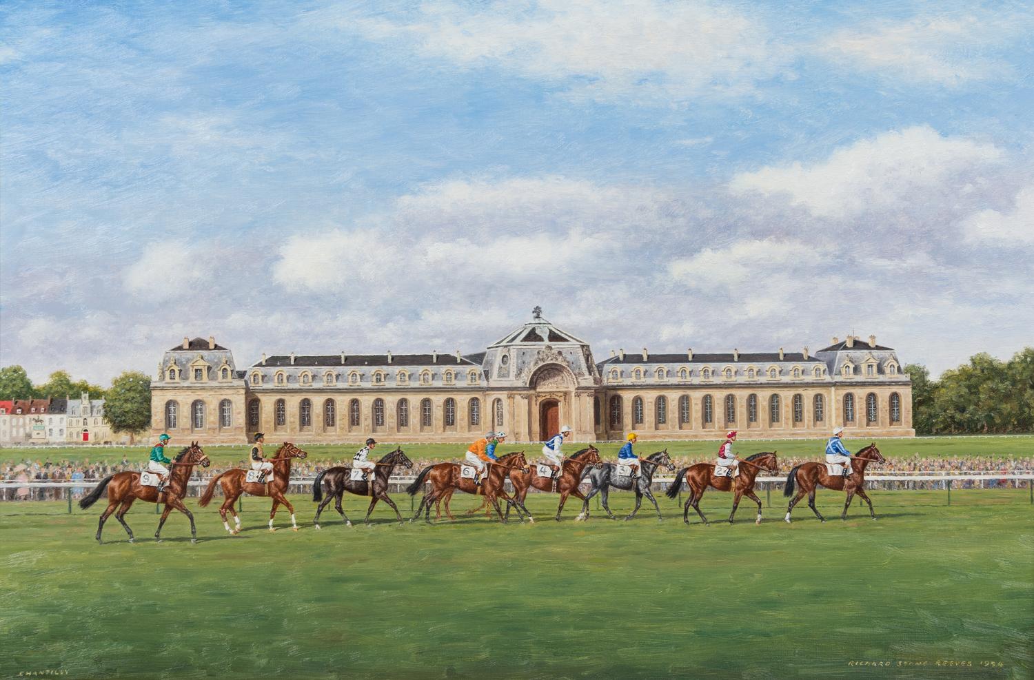 Richard Stone Reeves, (American, 1919-2005), Horses Going to the Start, Royal Stables, Chantilly, France, 1994