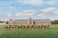 Richard Stone Reeves, (American, 1919-2005), Horses Going to the Start, Royal Stables, Chantilly, France, 1994