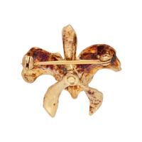 COLLECTION OF YELLOW GOLD BROOCHES