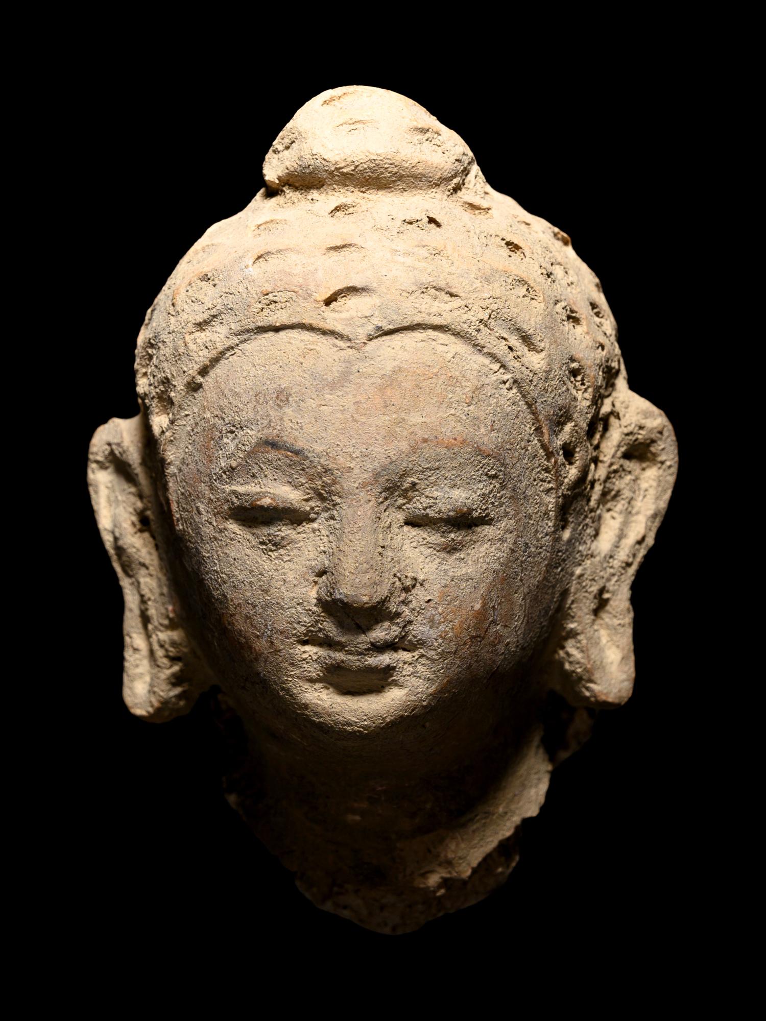 Five Gandharan Fragmentary Stucco Heads