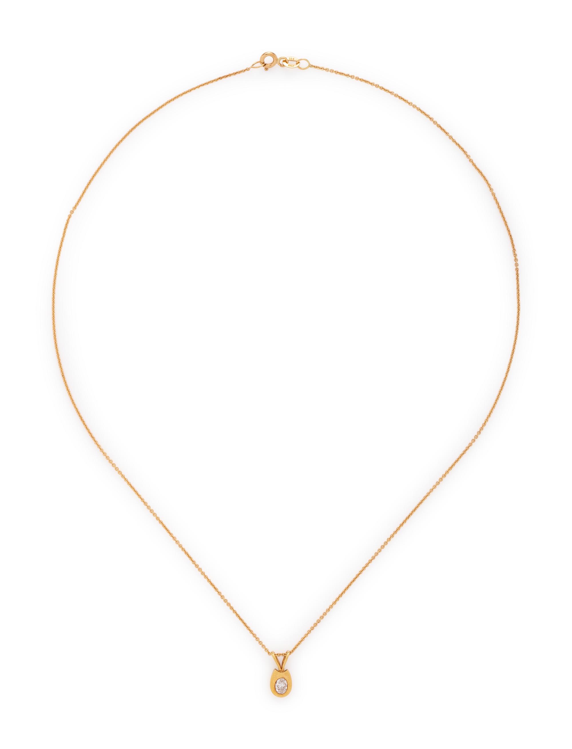 COLLECTION OF YELLOW GOLD AND DIAMOND NECKLACES