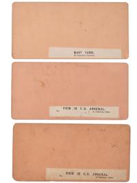 [CIVIL WAR]. A group of over 50 stereoviews, highlighted by images of the Grand Review, and the US Arsenal and Navy Yard, Washington, DC, incl. cannon.