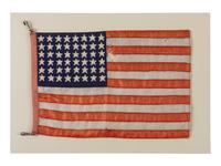 [FLAGS - WORLD WAR II]. 48-Star American parade flag from the US Military convoy that entered Berlin at the end of World War II. 1945.