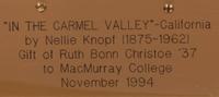 In the Carmel Valley, California