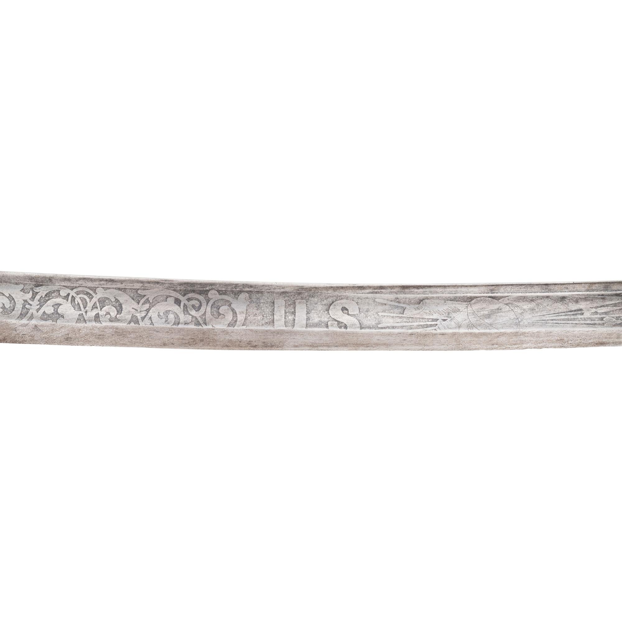 Klingenthal Model 1840/60 Cavalry Officers Saber Inscribed to Major (Col) Daniel Chaplin 2nd Maine Infantry