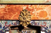 A French Onyx and Champlevé Mounted Pedestal