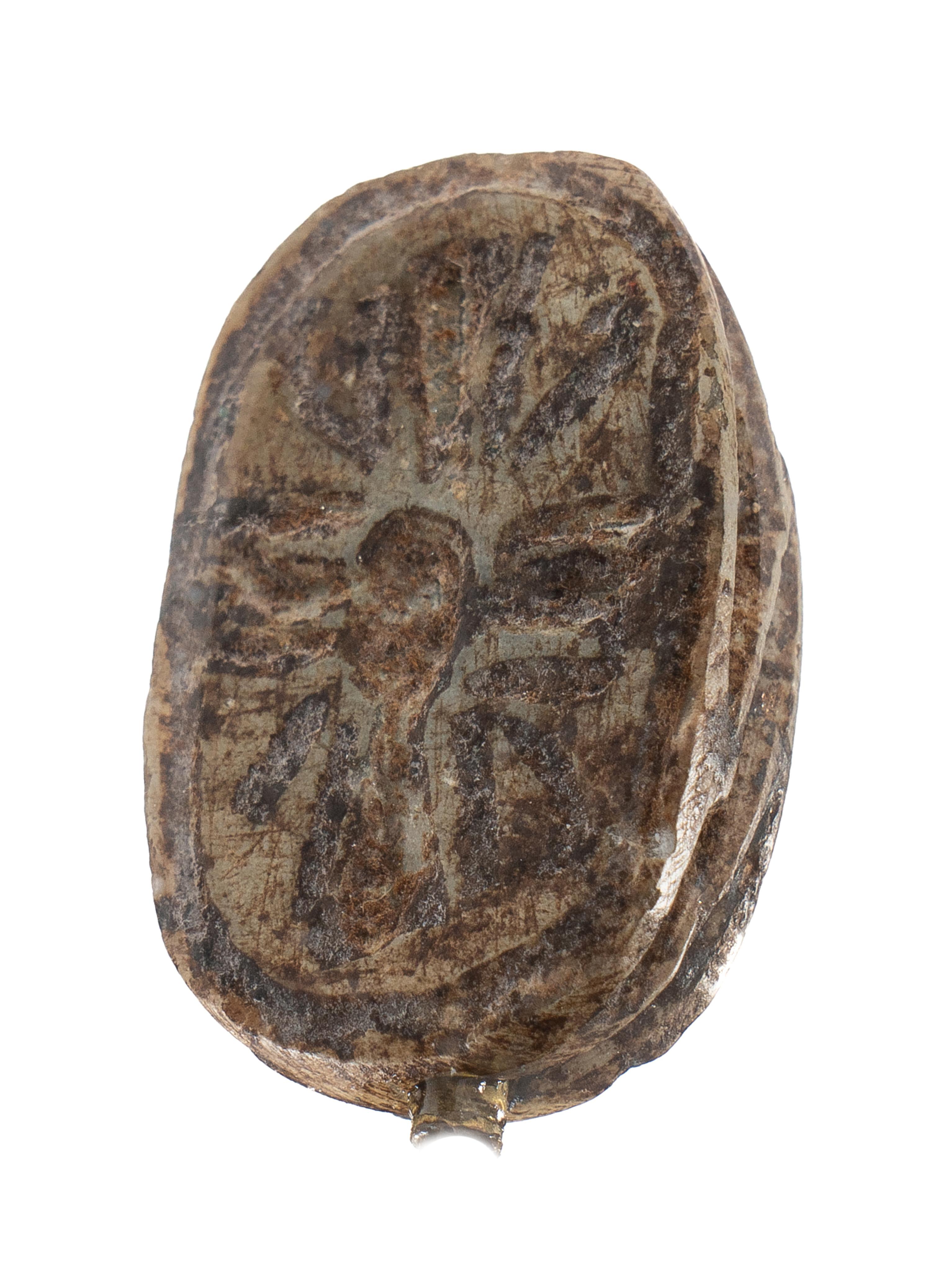 An Egyptian Steatite Scarab