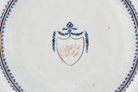 A Chinese Export Armorial Plate