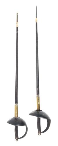 A Pair of French Fencing Sabers Length 42 inches. — COULAX & KLINGENTHAL