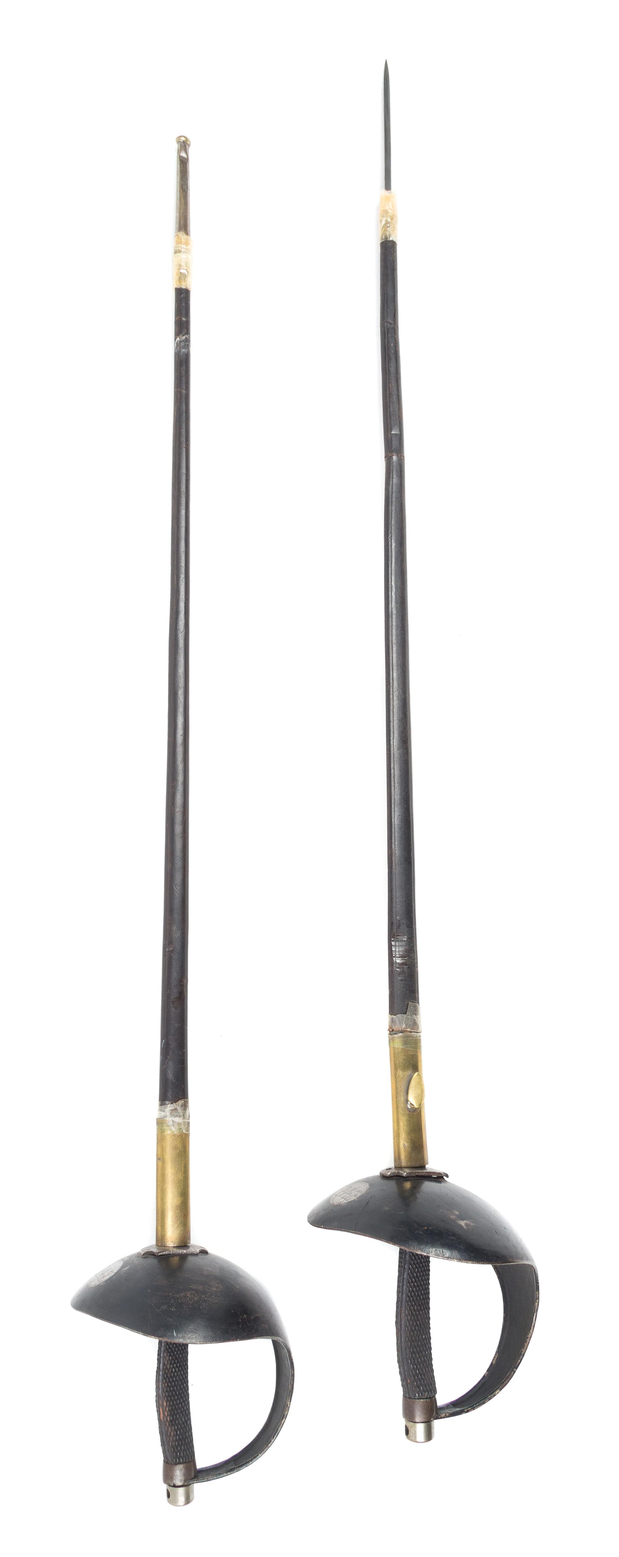 A Pair of French Fencing Sabers Length 42 inches. — COULAX & KLINGENTHAL