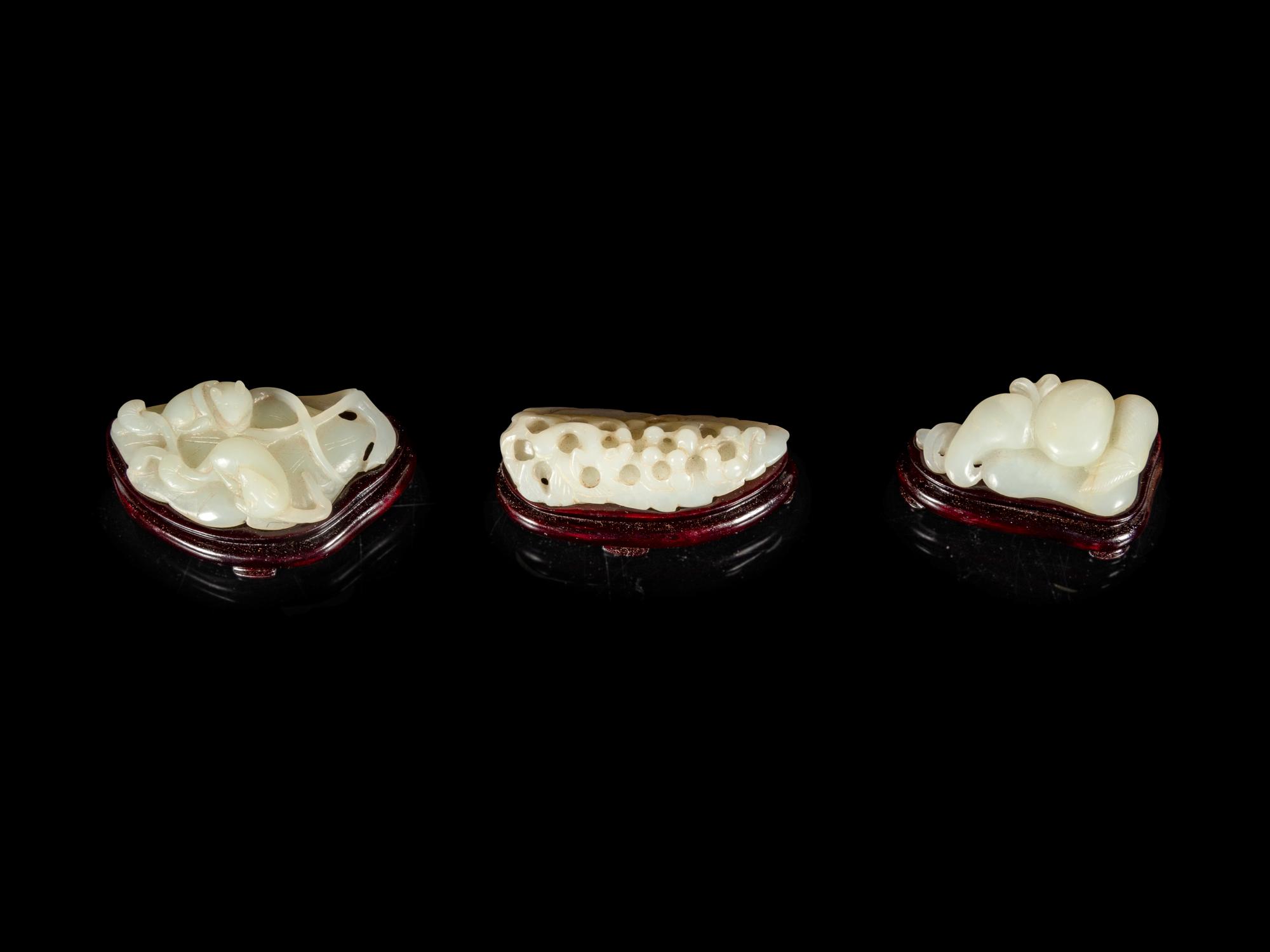 Nineteen Chinese Carved Jade Figures