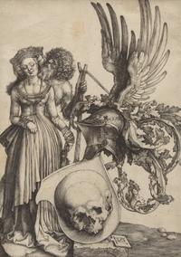 Albrecht Dürer (German, 1471-1528) — Coat of Arms with a Skull , 1503