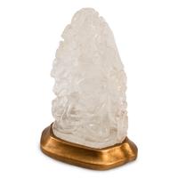 A Carved Rock Crystal Seated Buddha