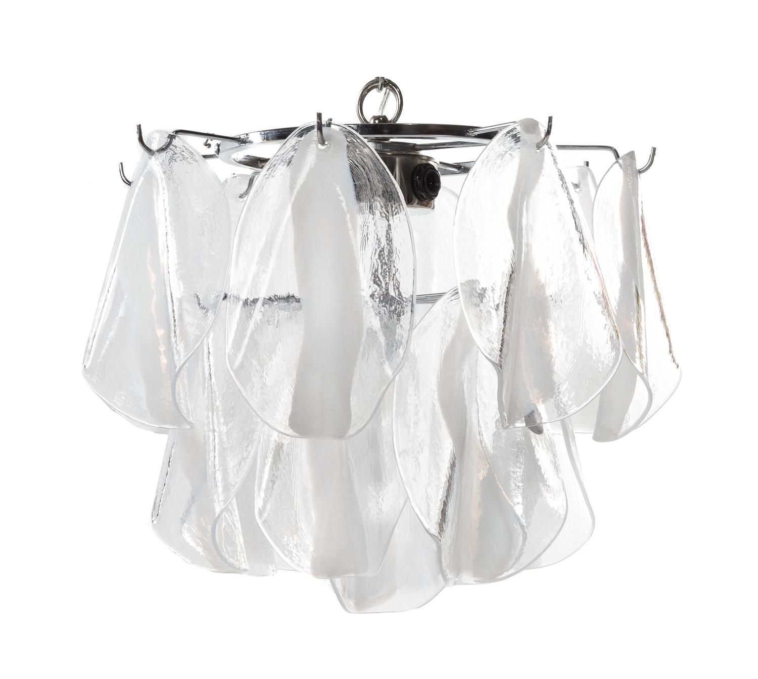 Vistosi, MURANO, ITALY, 1960s, a cascading chandelier