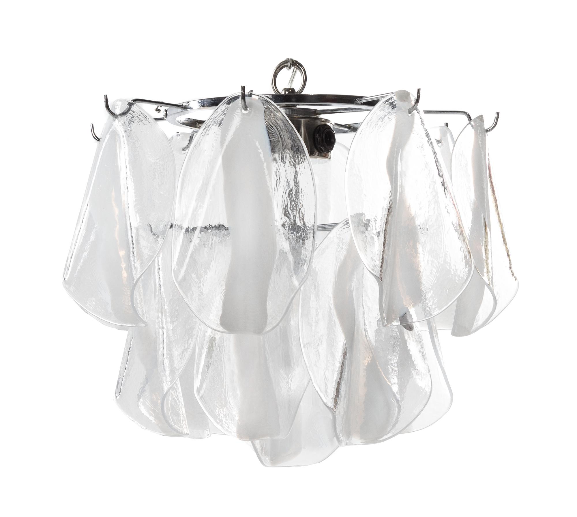 Vistosi, MURANO, ITALY, 1960s, a cascading chandelier