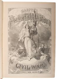 [CIVIL WAR - ART]. A group of assorted Harper's and Frank Leslie pictorial history volumes, comprising: