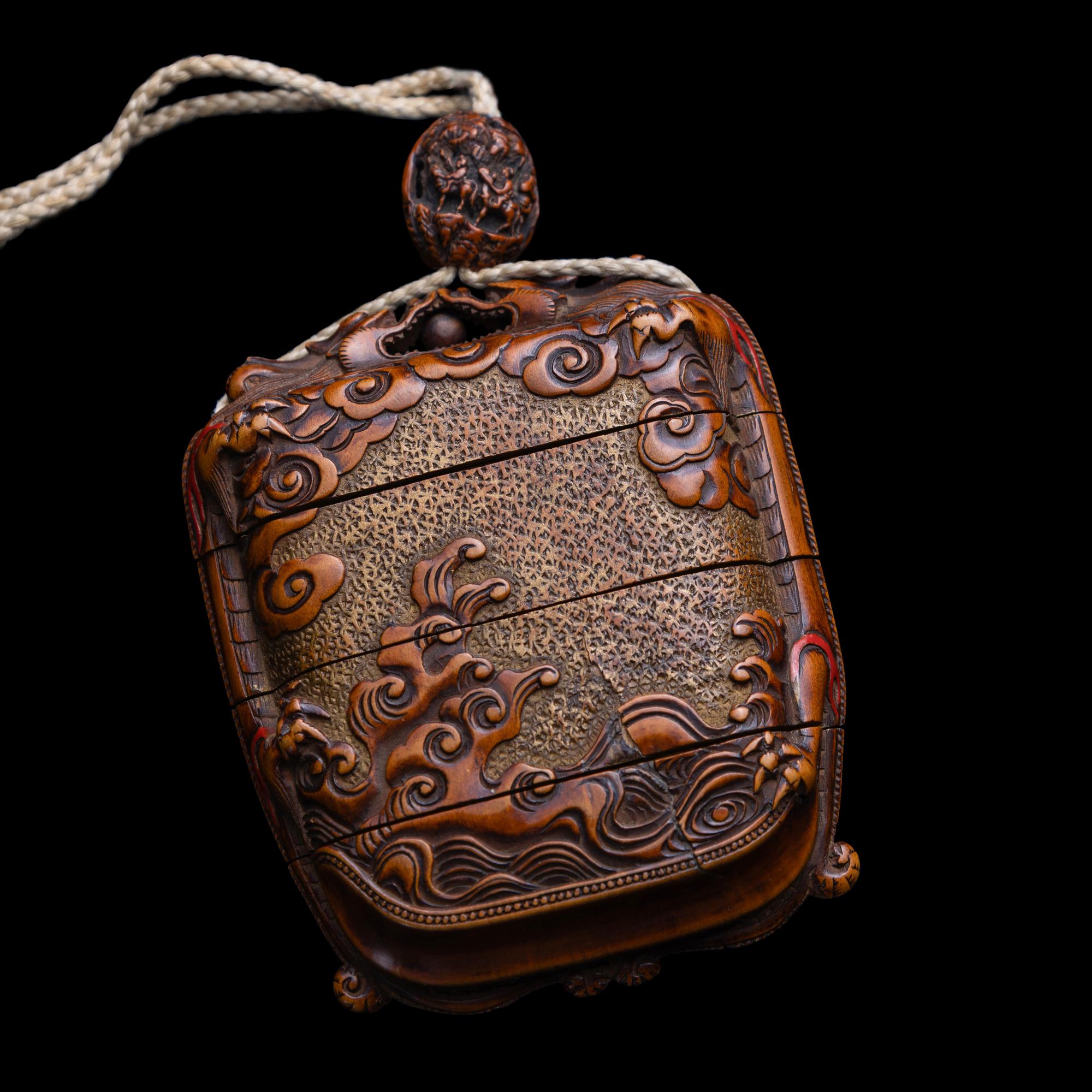 Three Japanese Inro, Edo Period 日本江戶時代 印籠三件