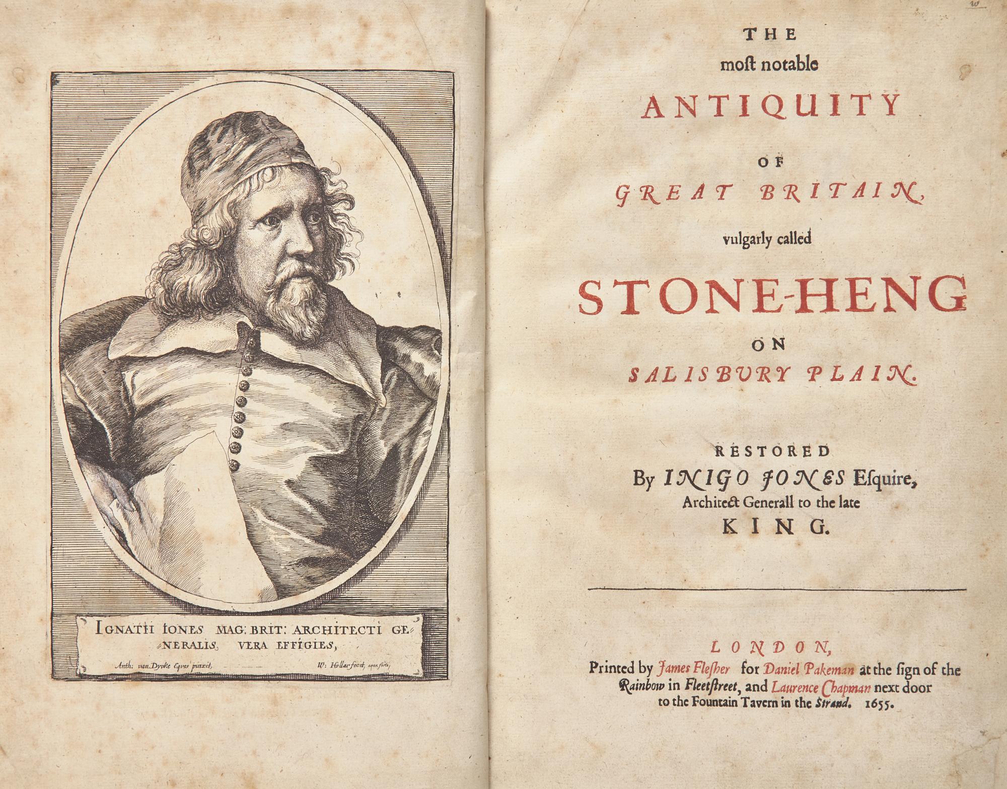 [British Isles] Jones, Inigo. The most notable Antiquity of Great Britain, vulgarly called Stone-Heng on Salisbury Plain...