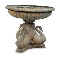 A Bronze Swan-Form Base Fountain — EARLY 20TH CENTURY