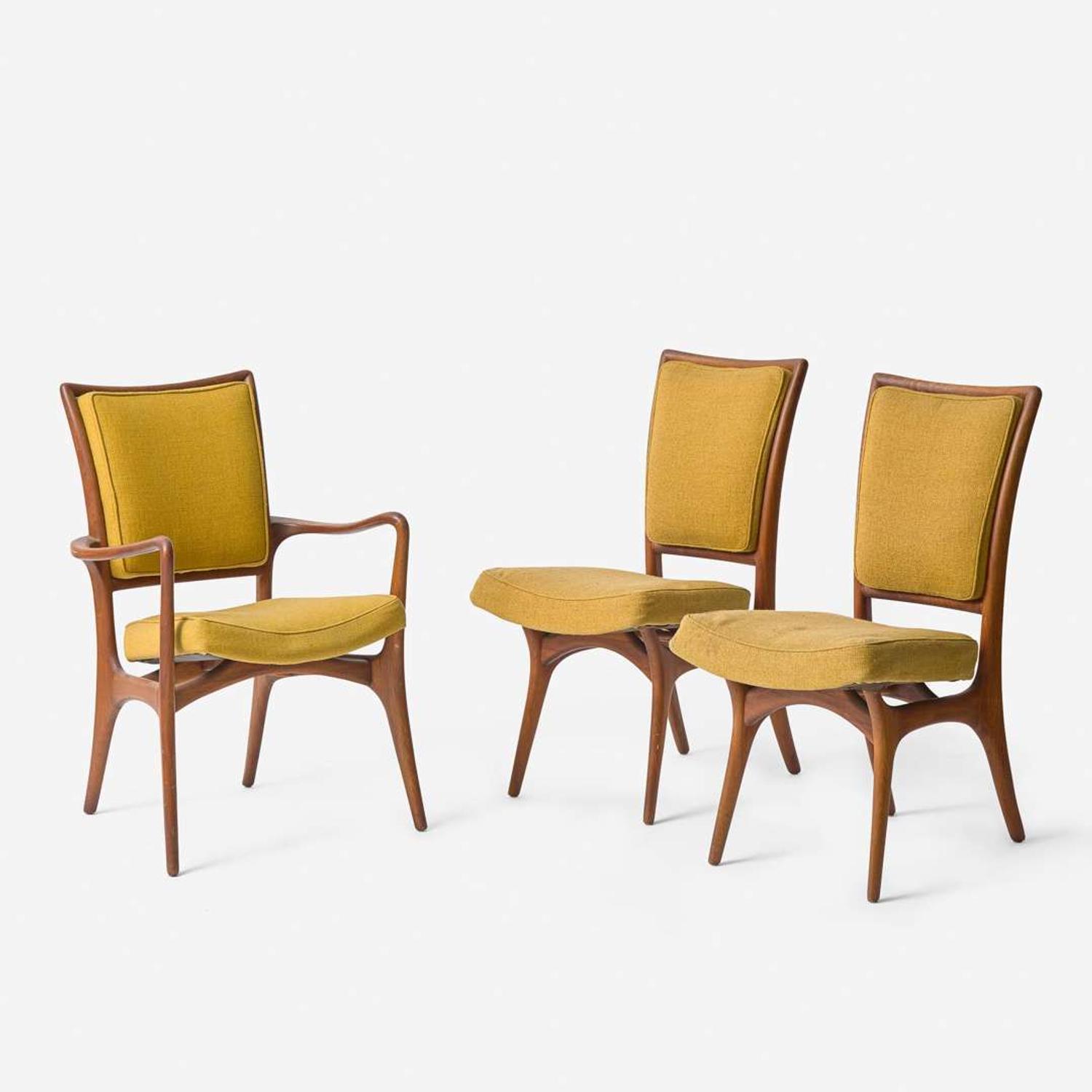 Vladimir Kagan (American, 1927-2016) Three Sculptured Dining Chairs, Model 175A, Kagan-Dreyfuss, Inc., USA, circa 1950