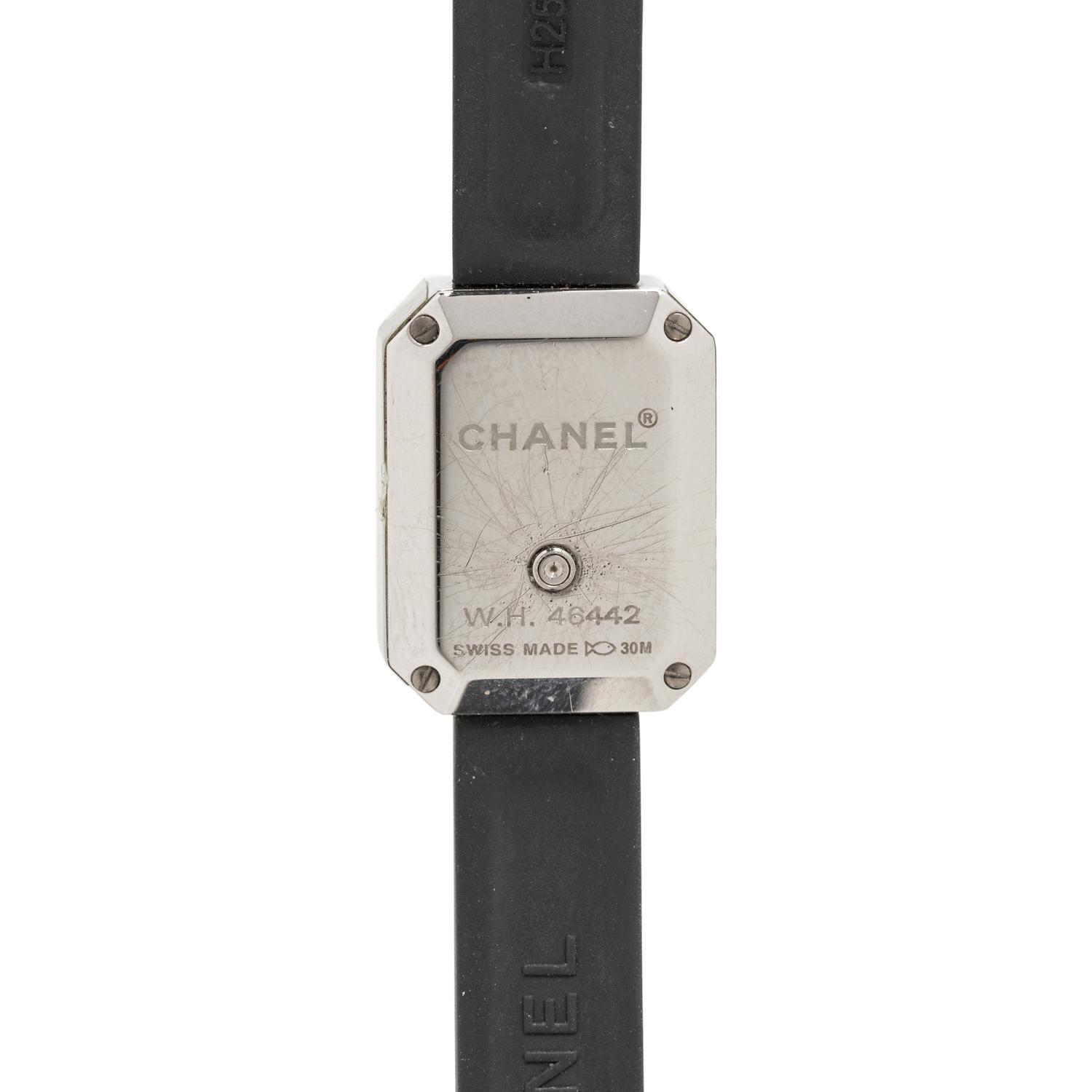 CHANEL, STAINLESS STEEL AND DIAMOND 'PREMIERE MINI' WATCH