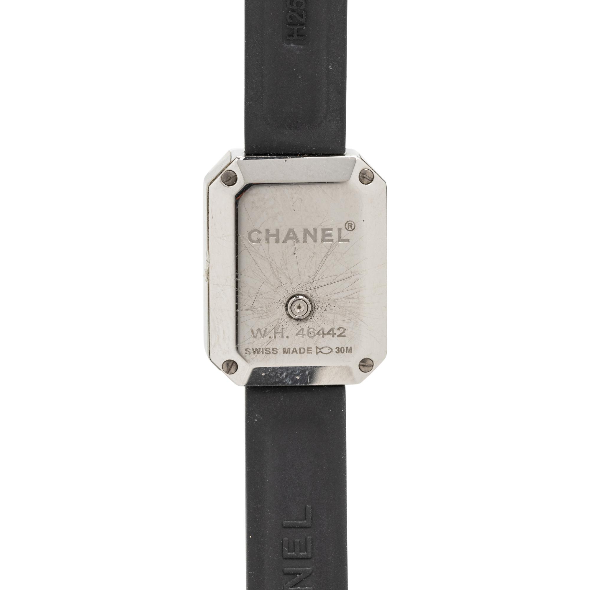 CHANEL, STAINLESS STEEL AND DIAMOND 'PREMIERE MINI' WATCH